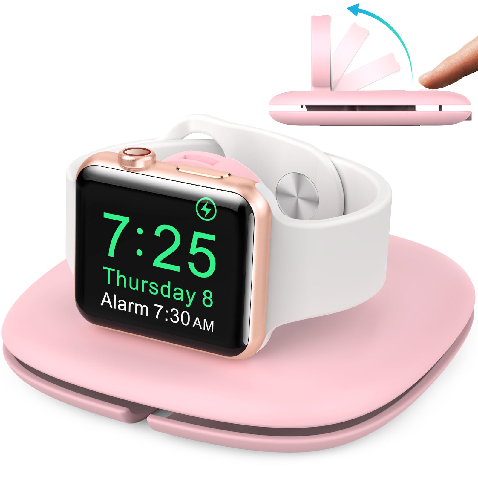 AHASTYLE PT126 For Apple Watch Charging Stand Foldable Smartwatch Charger Holder Charging Dock AHASTYLE PT126 For Apple Watch Charging Stand Foldable Smartwatch Charger Holder Charging Dock